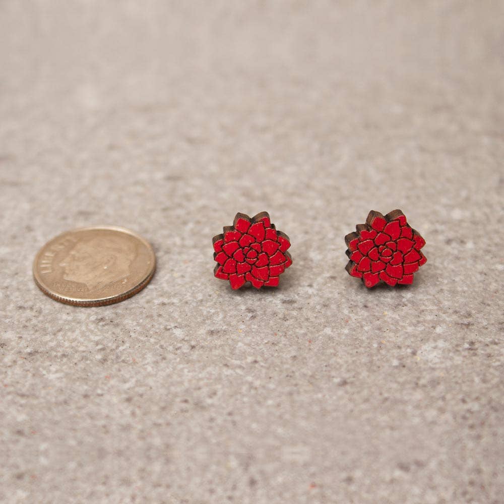 Flowers Studs - More Colors: Blue