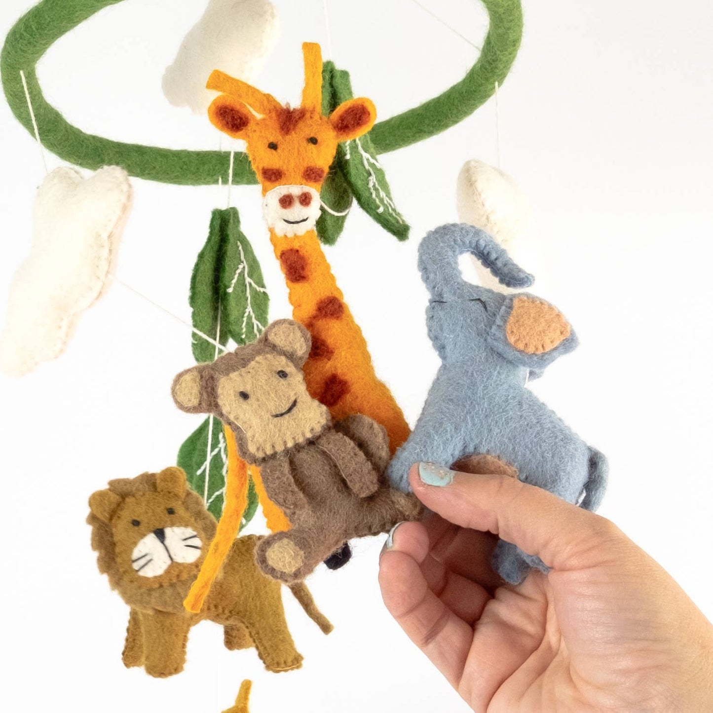 Baby Mobile - Baby Jungle Animal - Nursery Decor