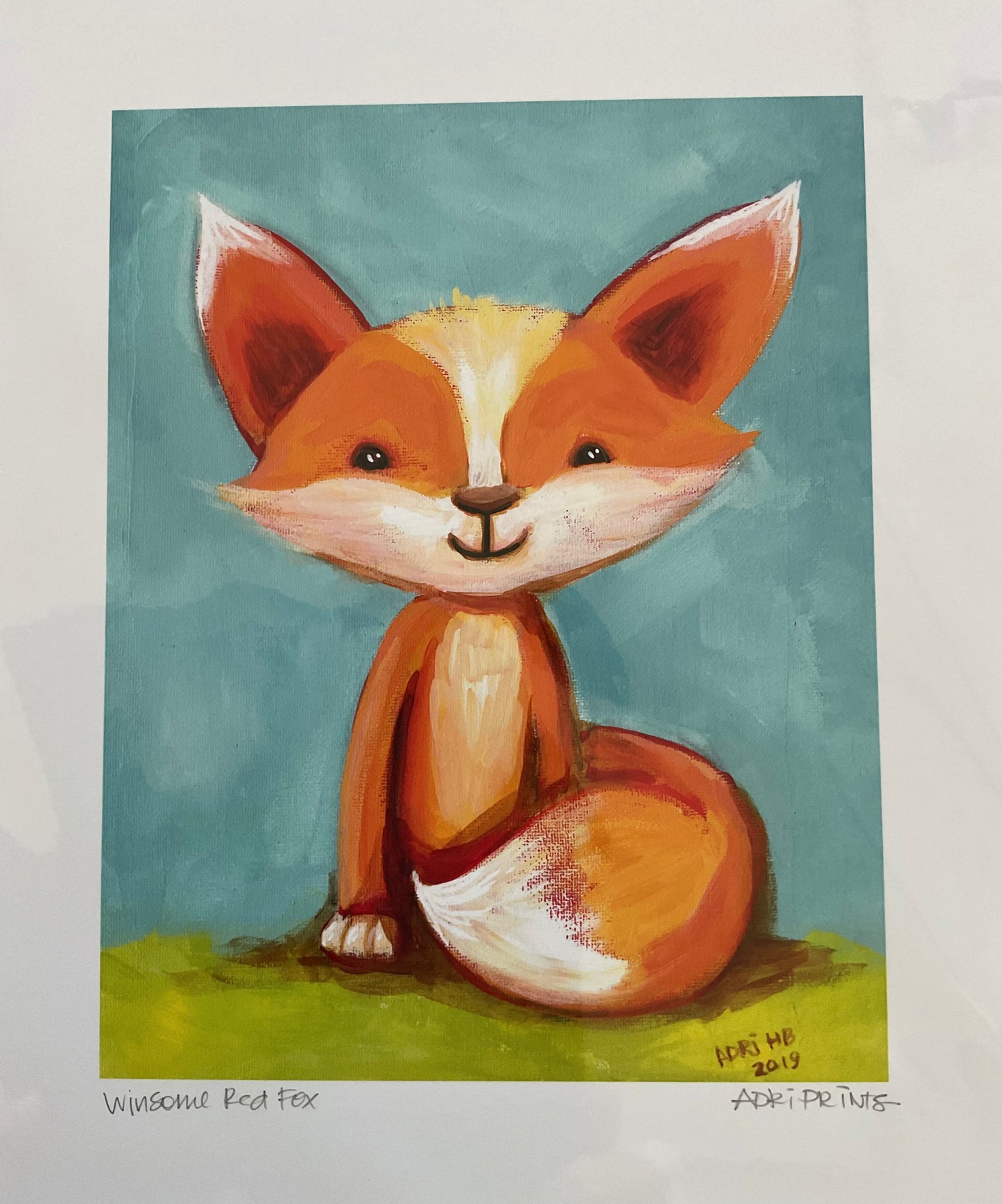 PRINT - Little Red Fox Giclee PRINT in various sizes featuring original art by Adriana Bergstrom (Adriprints)