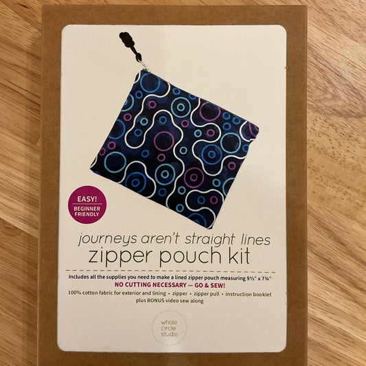 Journeys aren’t straight lines Zipper Pouch Kit