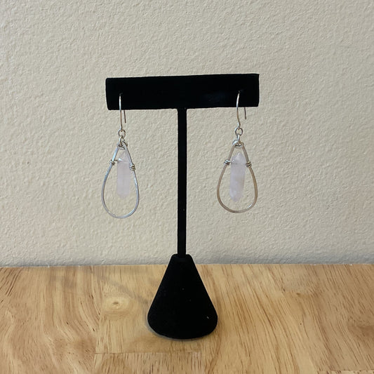 Sterling Shields w/ Rose Quartz