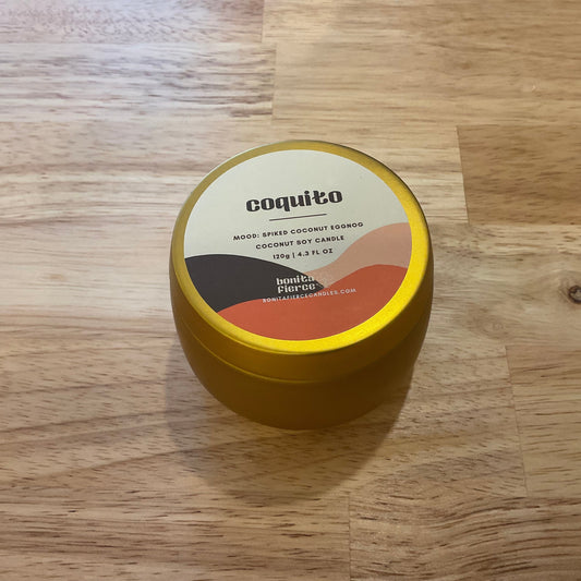 Coquito Bonita Fierce small brass candle