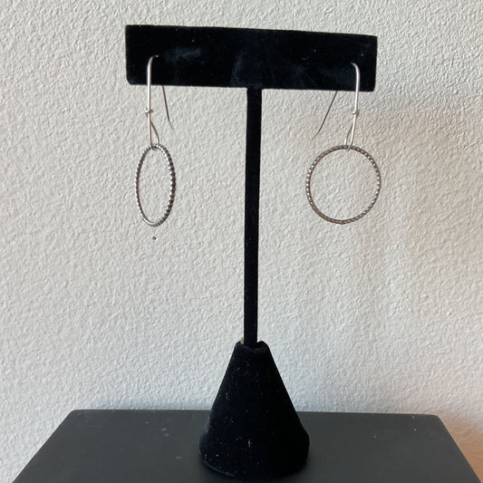 Sterling Silver Beaded Circle #13