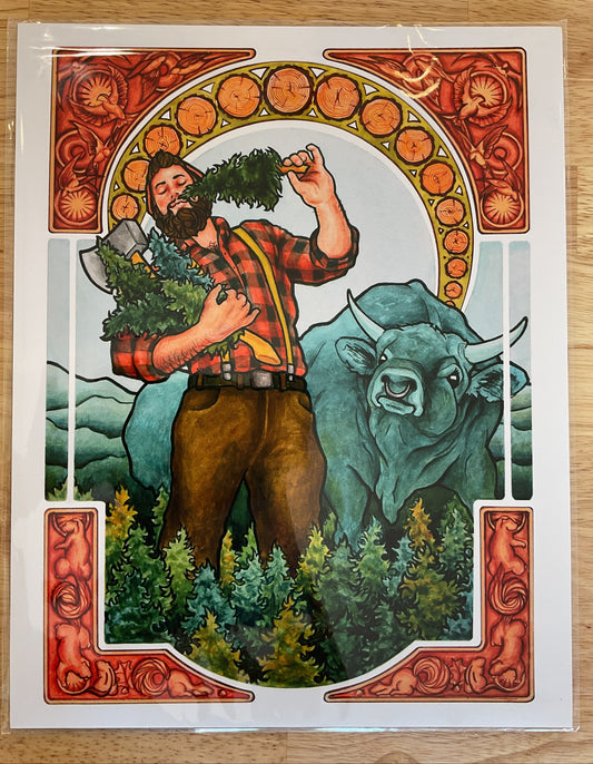 Stop and smell the pine trees print