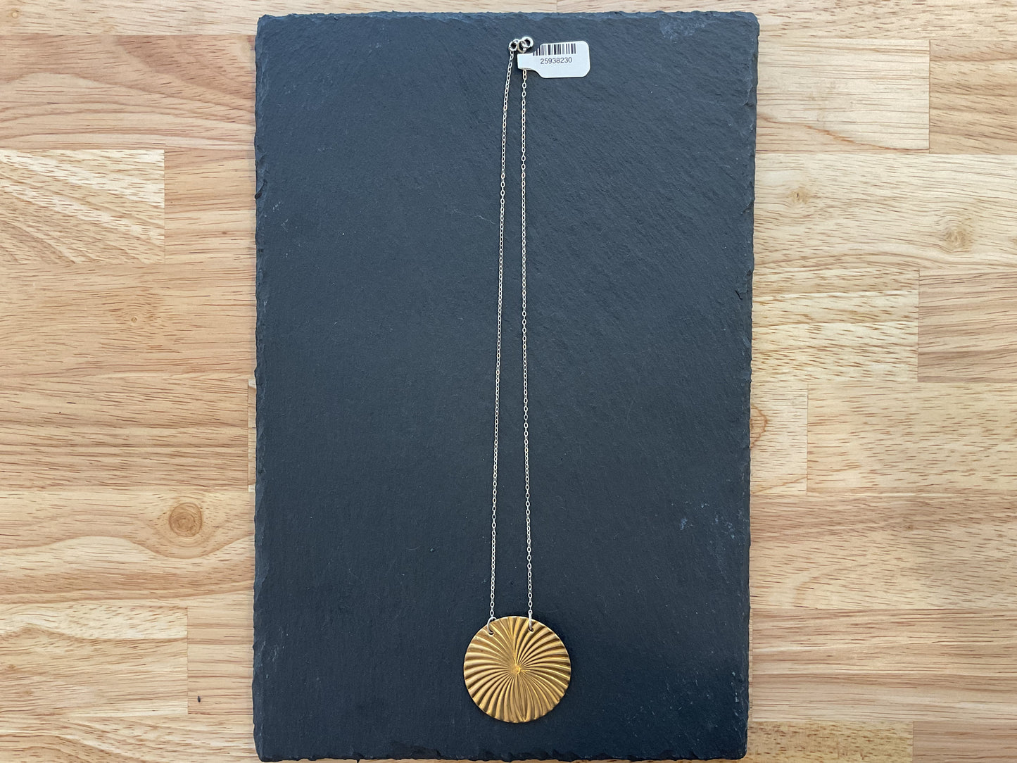 Brass Starburst with Sterling Chain