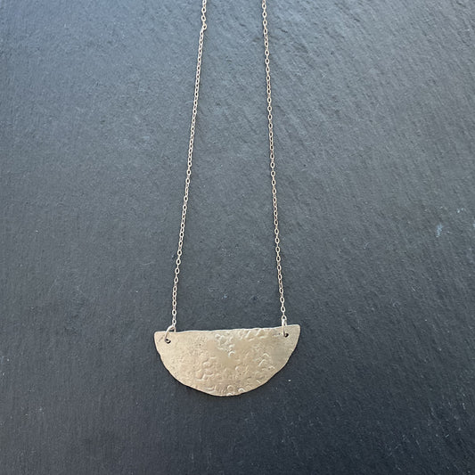 Large Sterling Half Moon