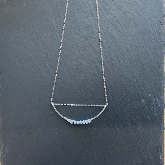 Sterling Silver Arc Woven Moonstone