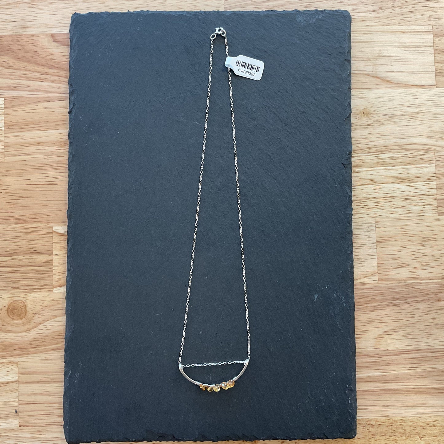 Sterling Silver Arc Woven Citrine