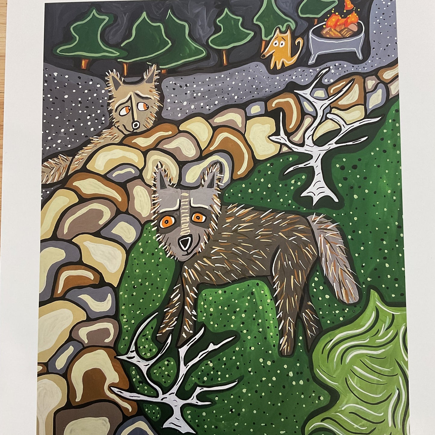 Fire Pit Print