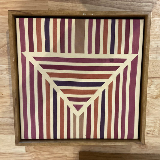Purple burgundy triangle