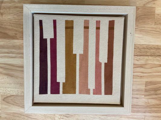 Pink and yellow spark plugs painting