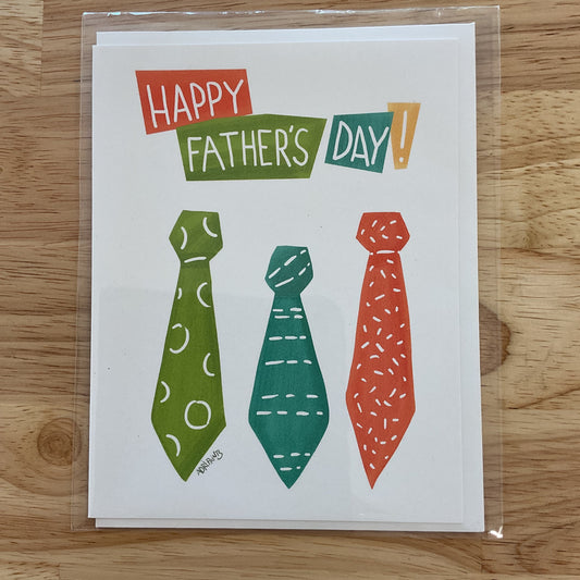 Happy Father’s Day ties card