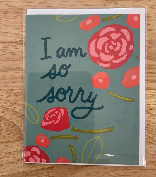I am so sorry card