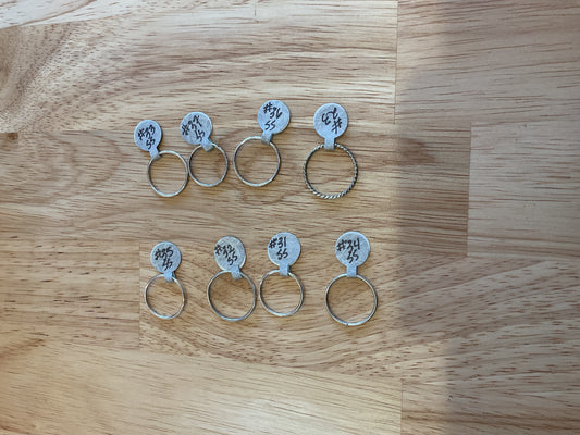 Sterling silver stacking ring