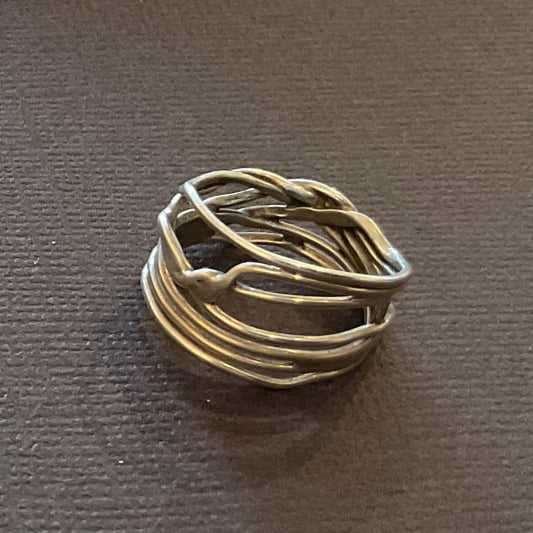 Sterling silver wire ring