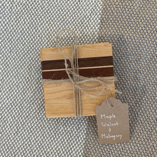 Maple coaster set