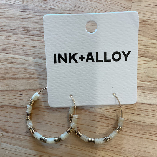 Ink+Alloy hoop earrings