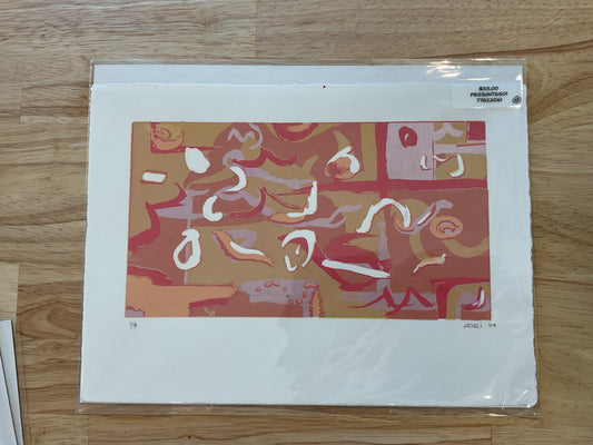 Multi-colored shape print