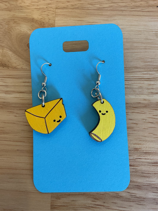 Mac n Cheese earrings