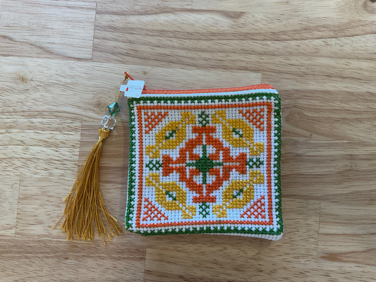 Embroidered pouch