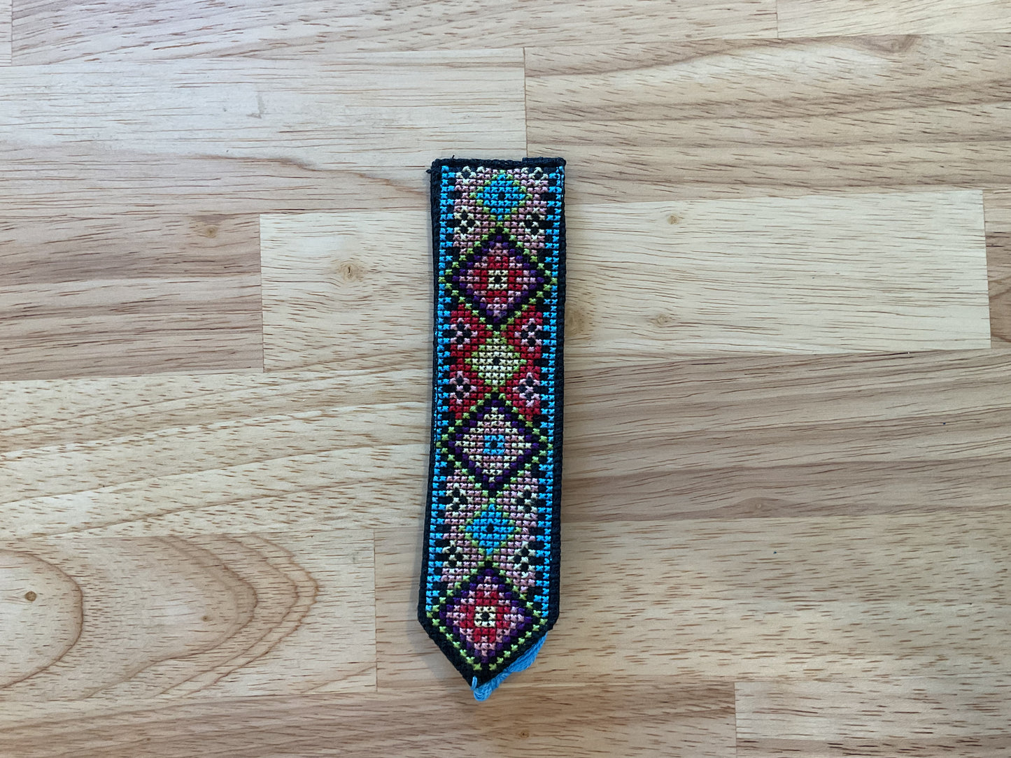 Embroidered bookmark