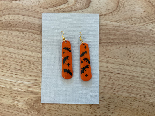 Halloween bats earrings