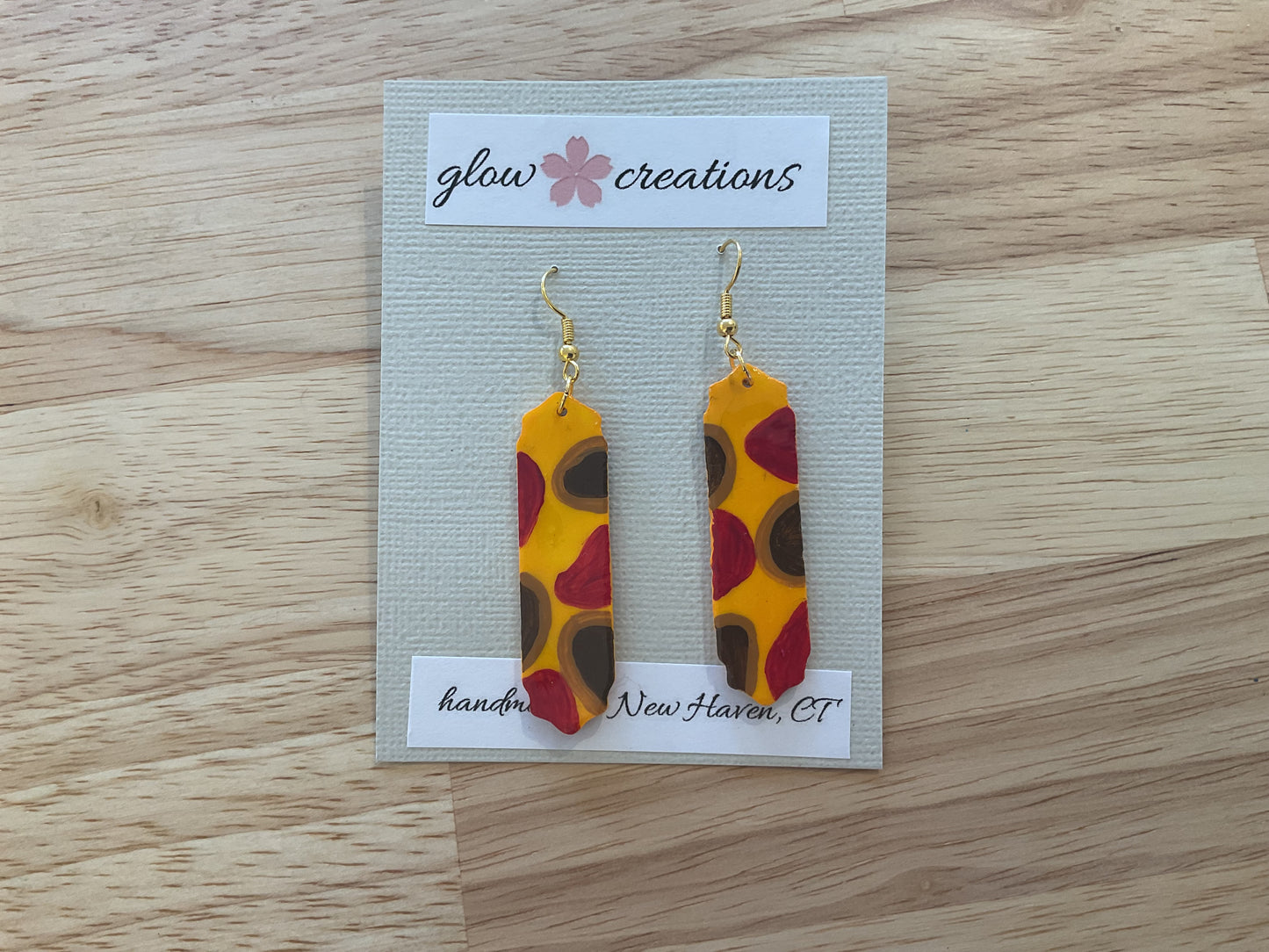 Giraffe spots earrings