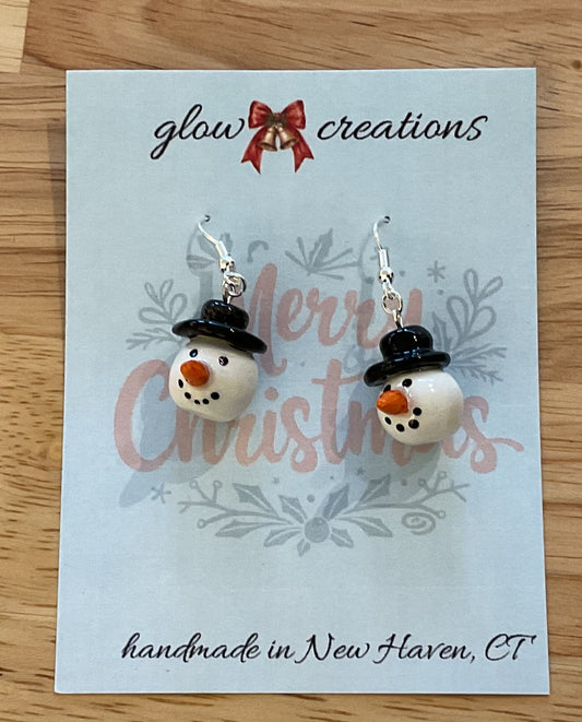 Snowman earrings