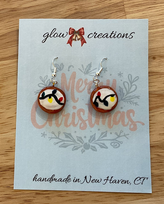 Santa cookies earrings