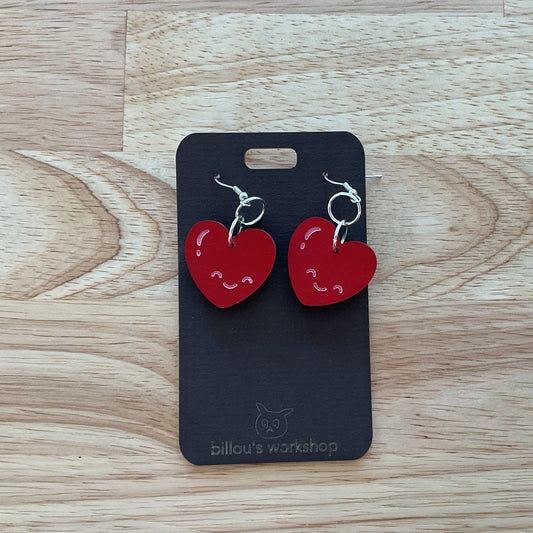 Happy red hearts