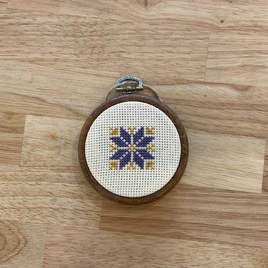 Embroidered wall ornament