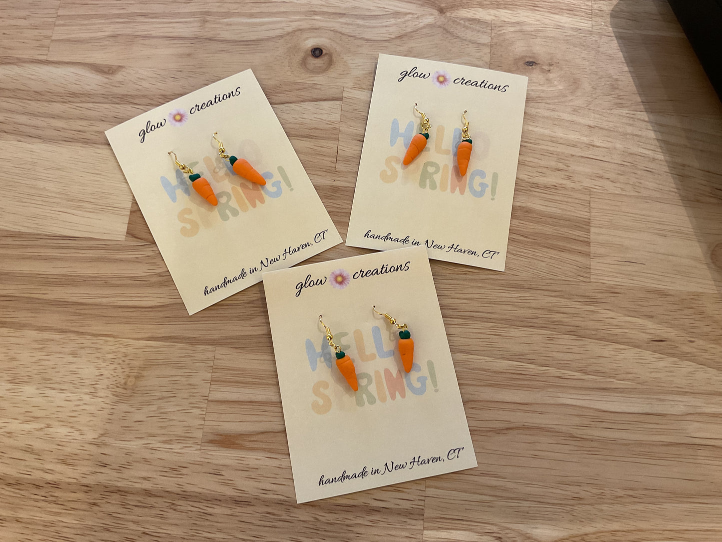 Spring Carrot Earrings