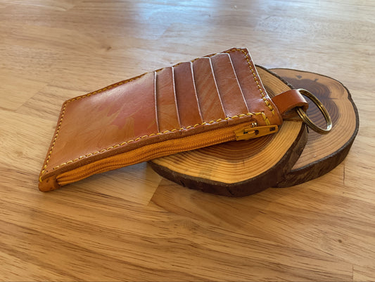 Marbled Leather Wallet