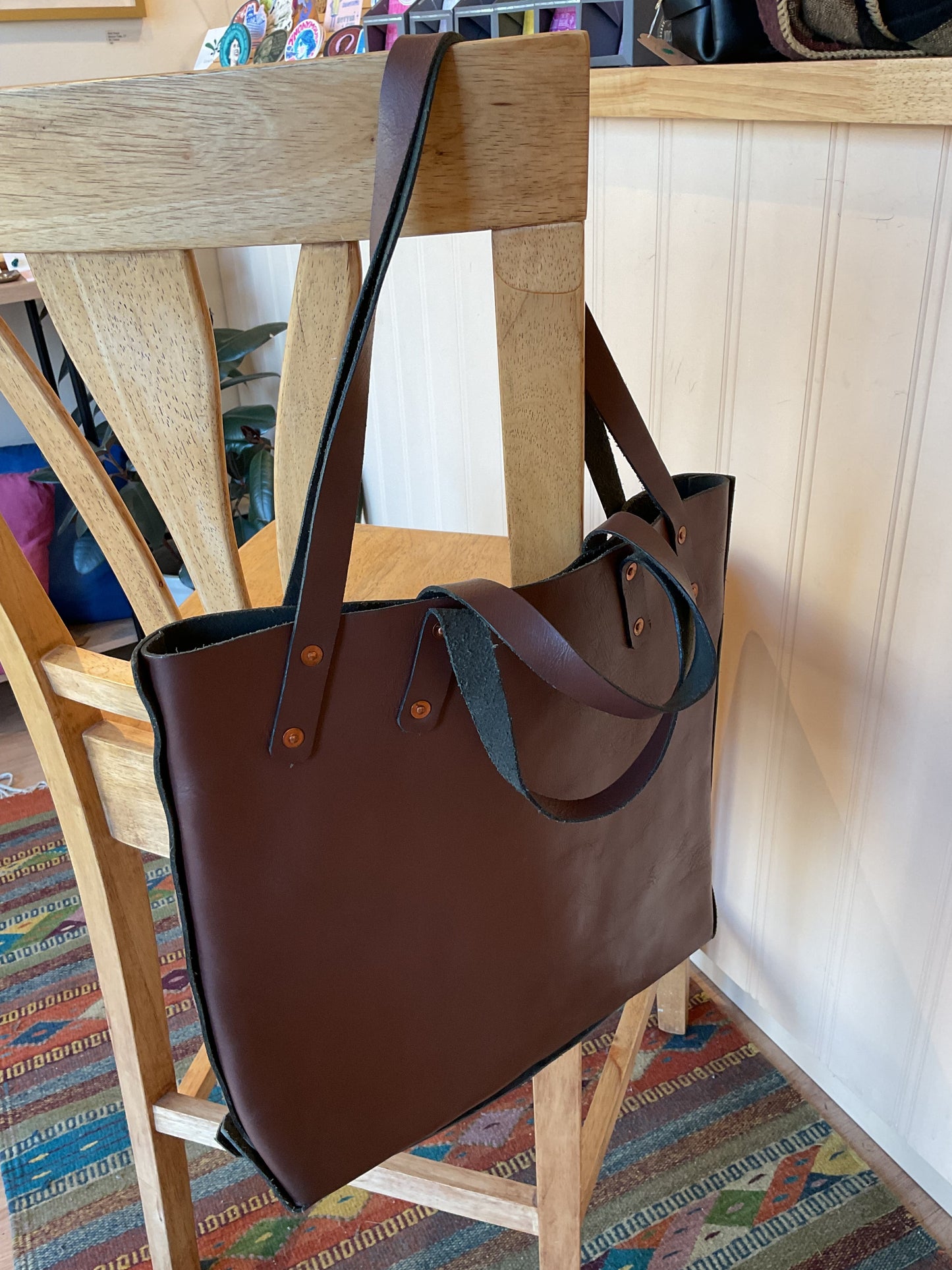 Brown Leather Tote