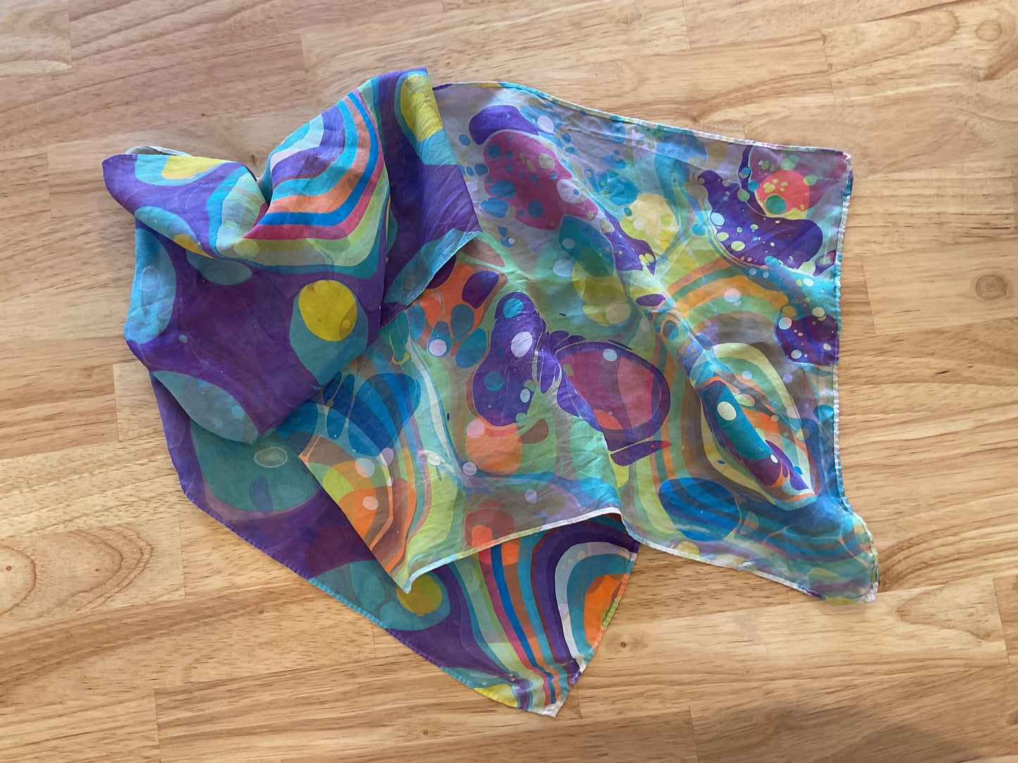Habotai Silk Scarves— Double Printed