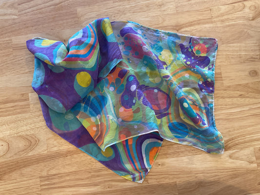 Habotai Silk Scarves— Double Printed