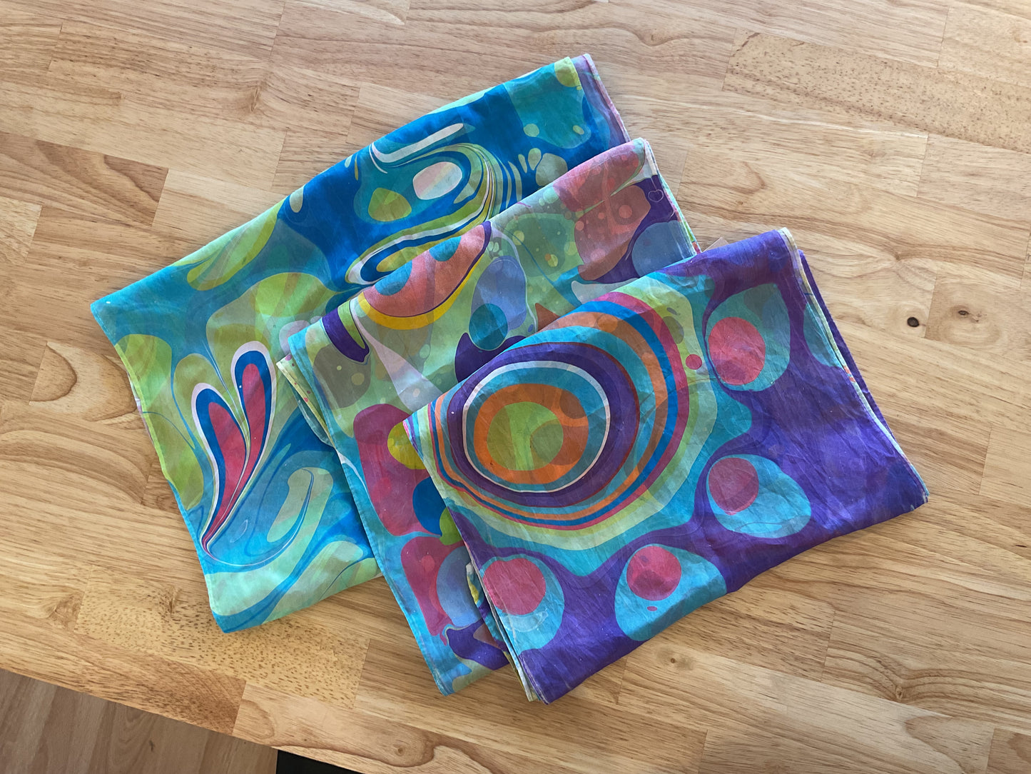 Habotai Silk Scarves— Double Printed