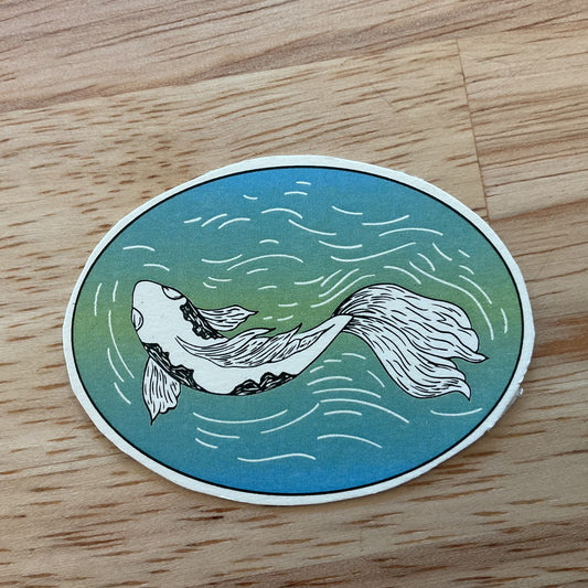 Koi fish sticker