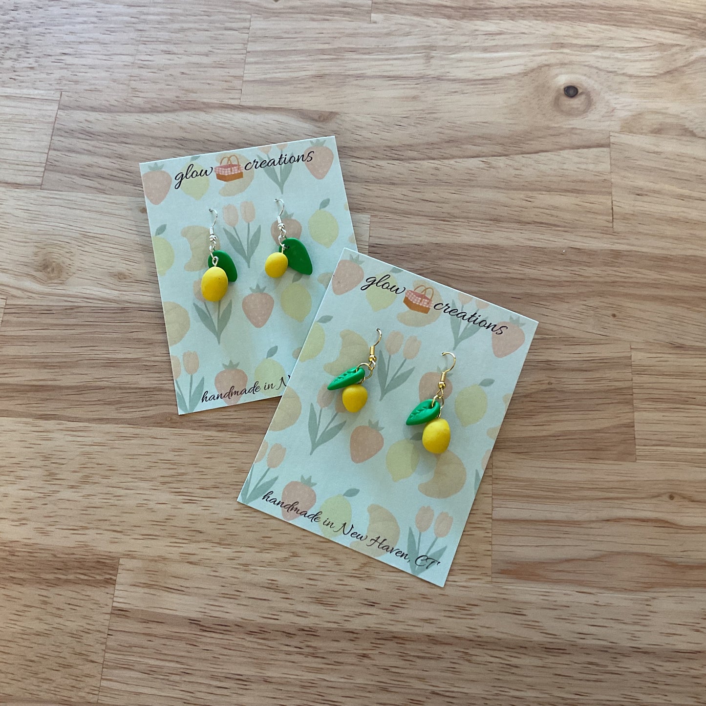 Lemon drop earrings