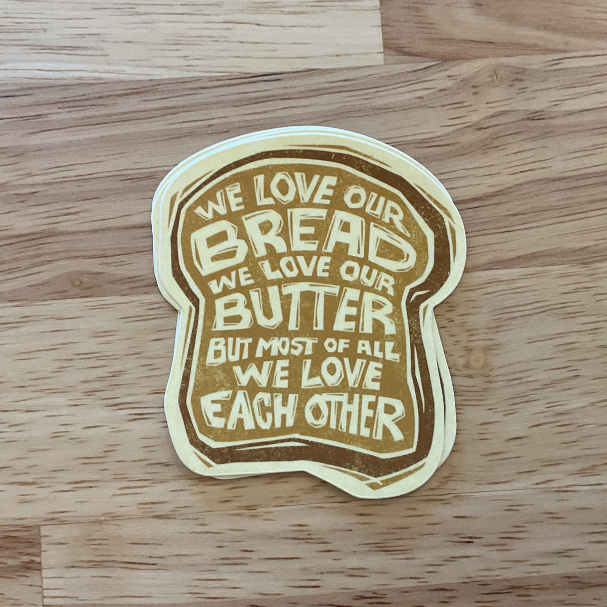Bread & butter sticker