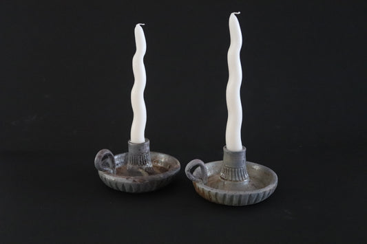Wood Fired Candle Stick Holders