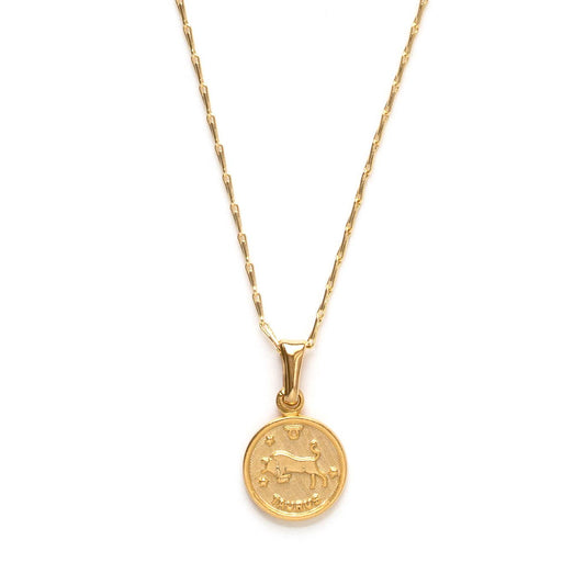 Tiny Zodiac Medallion- Singles: Taurus
