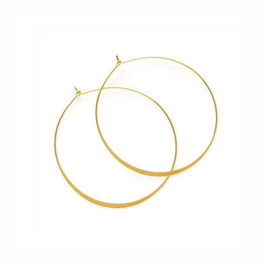 1.5" Classic Hoop Earrings: Gold