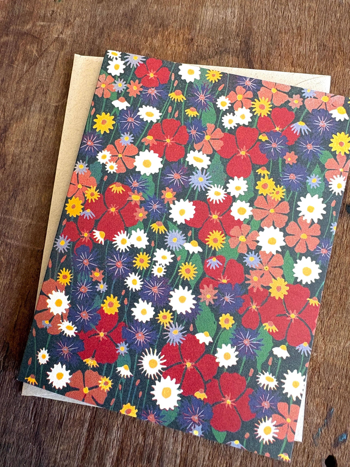 Wildflowers Blank Greeting Card