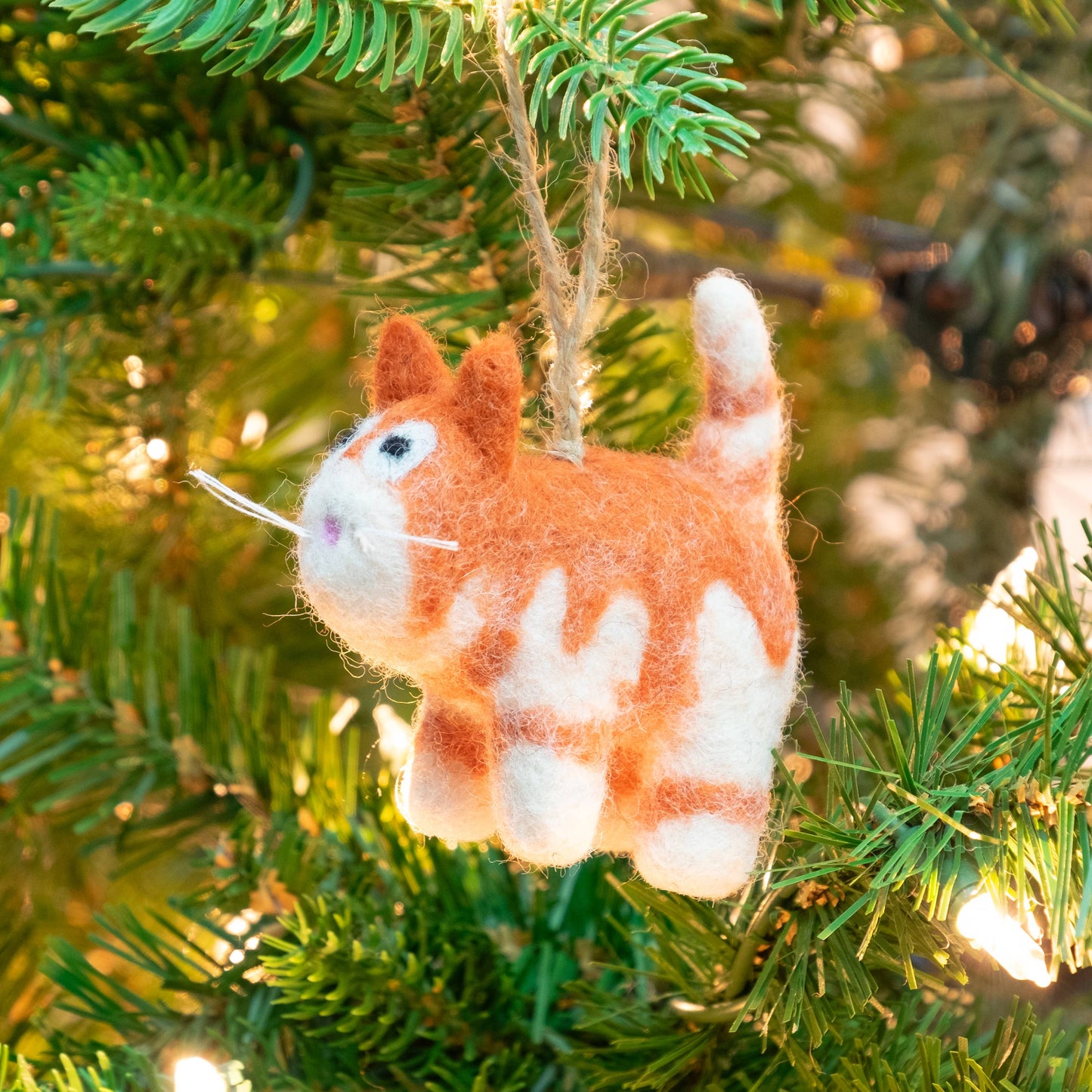 Ornament - Little Felt Cats - 5 Assorted Pieces
