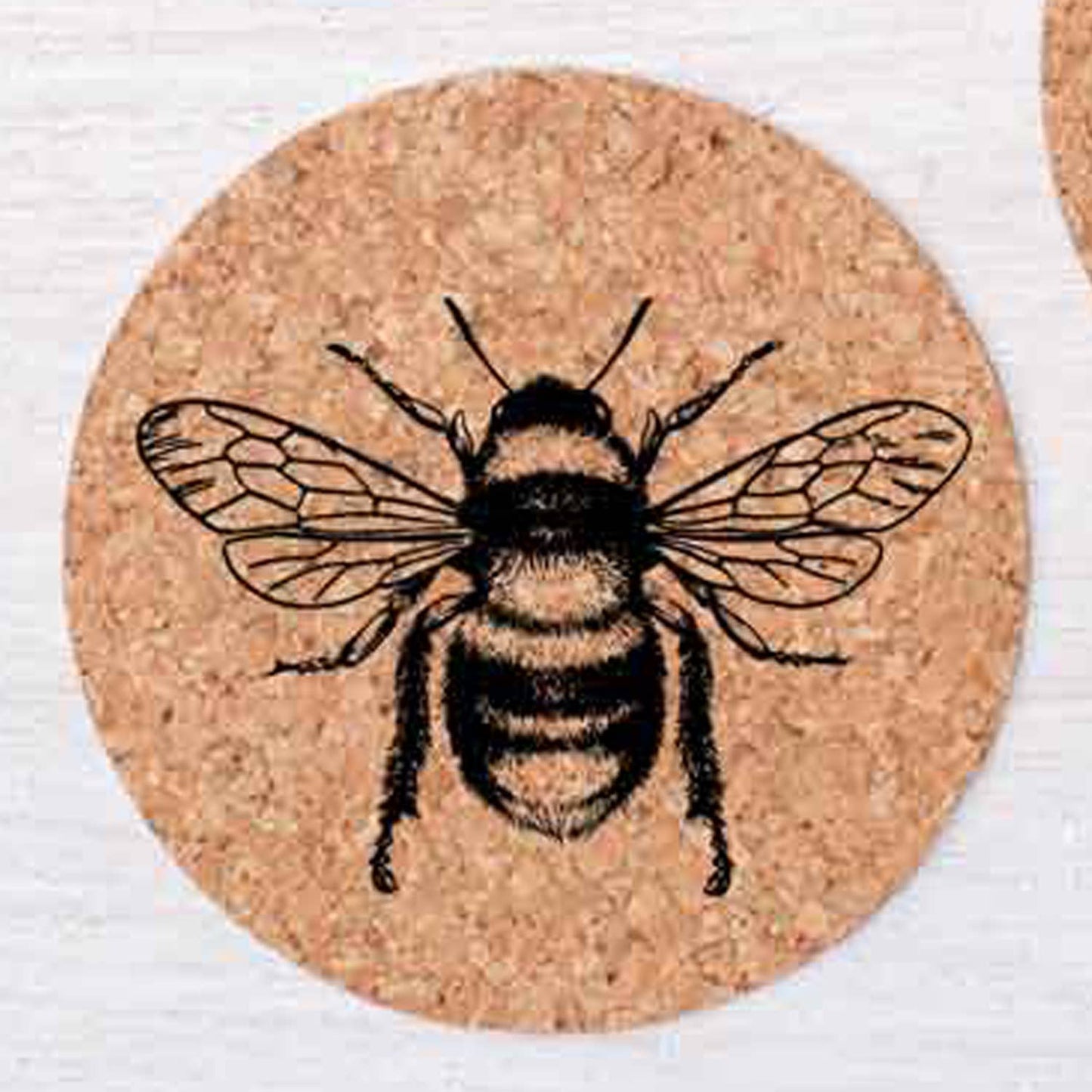Bee Cork Coasters