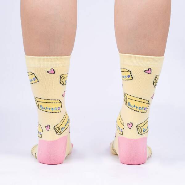 Women's Crew Sock: Butter Me Up