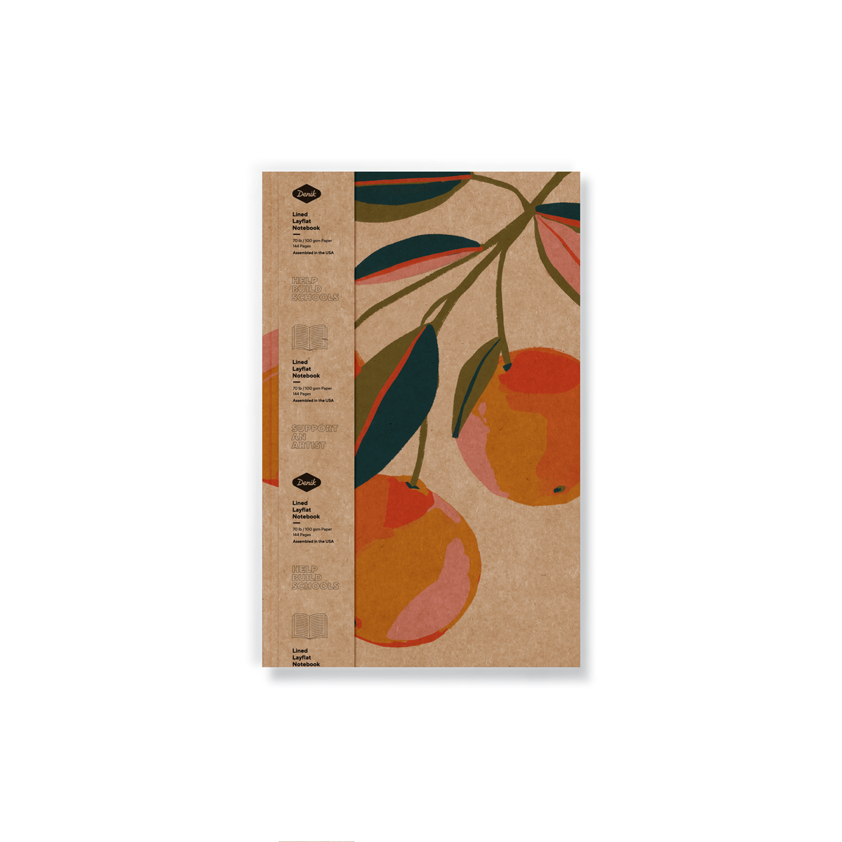 Orange Groove Kraft Classic Layflat Notebook