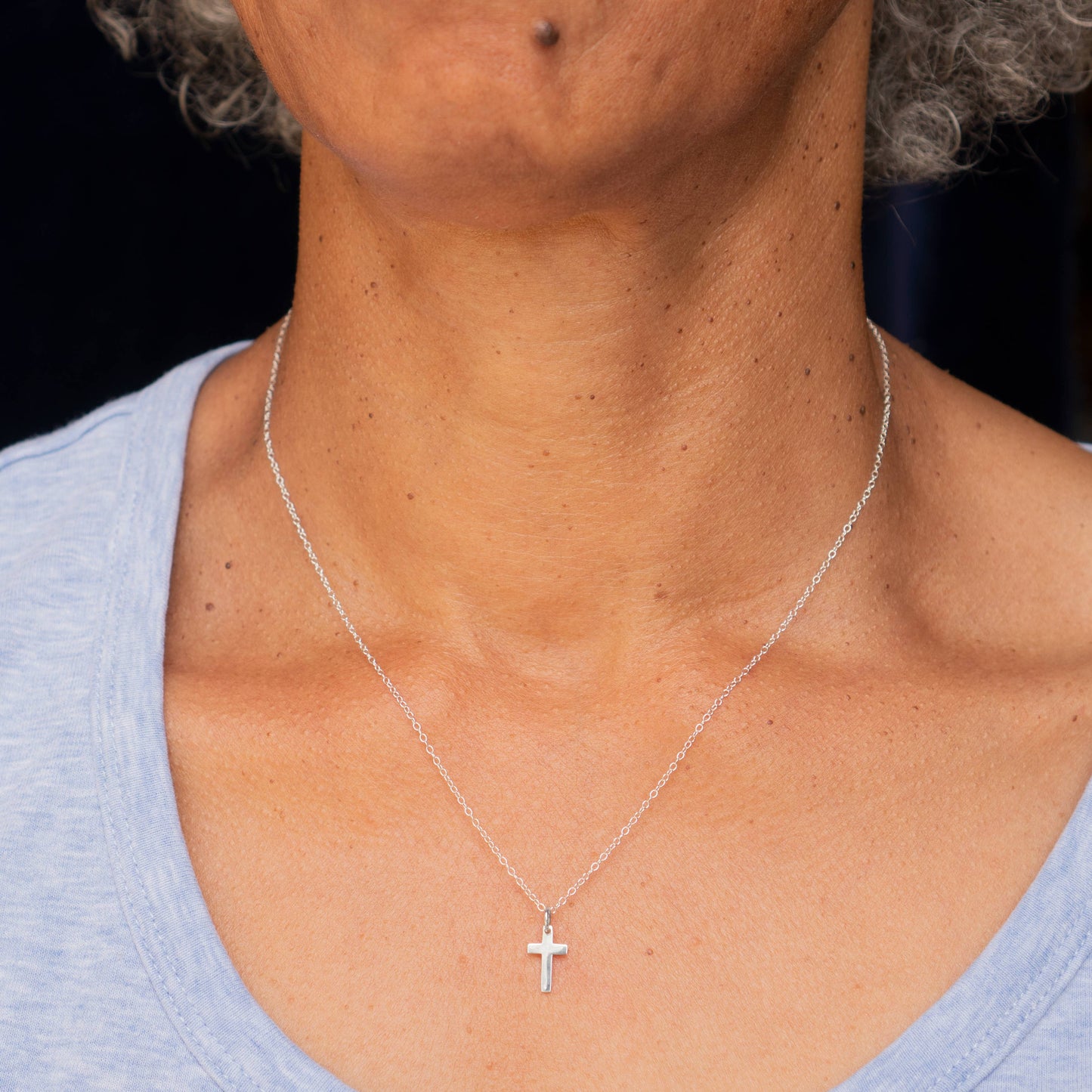 Sterling Silver Cross Necklace