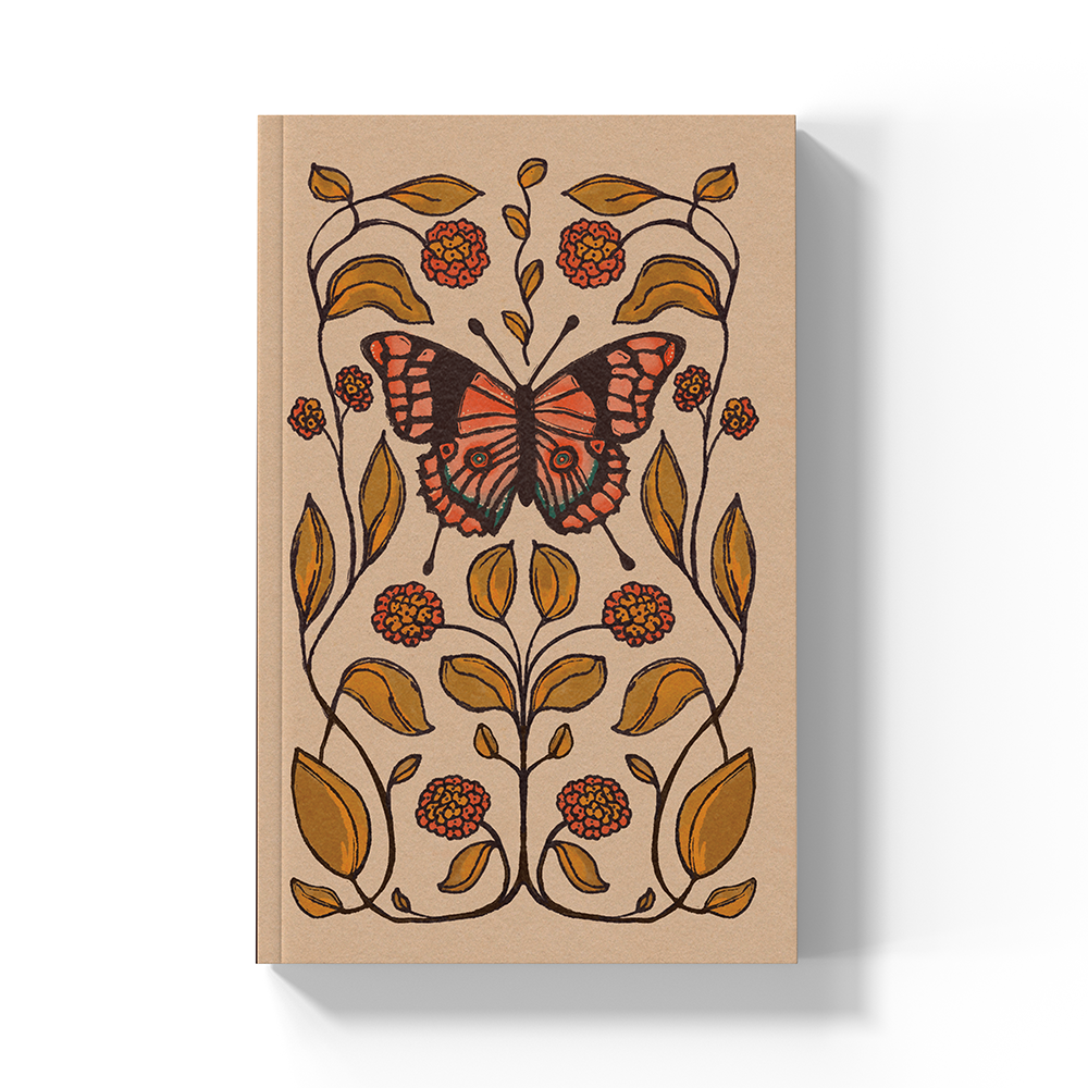 Butterfly Soft Touch Classic Layflat Notebook